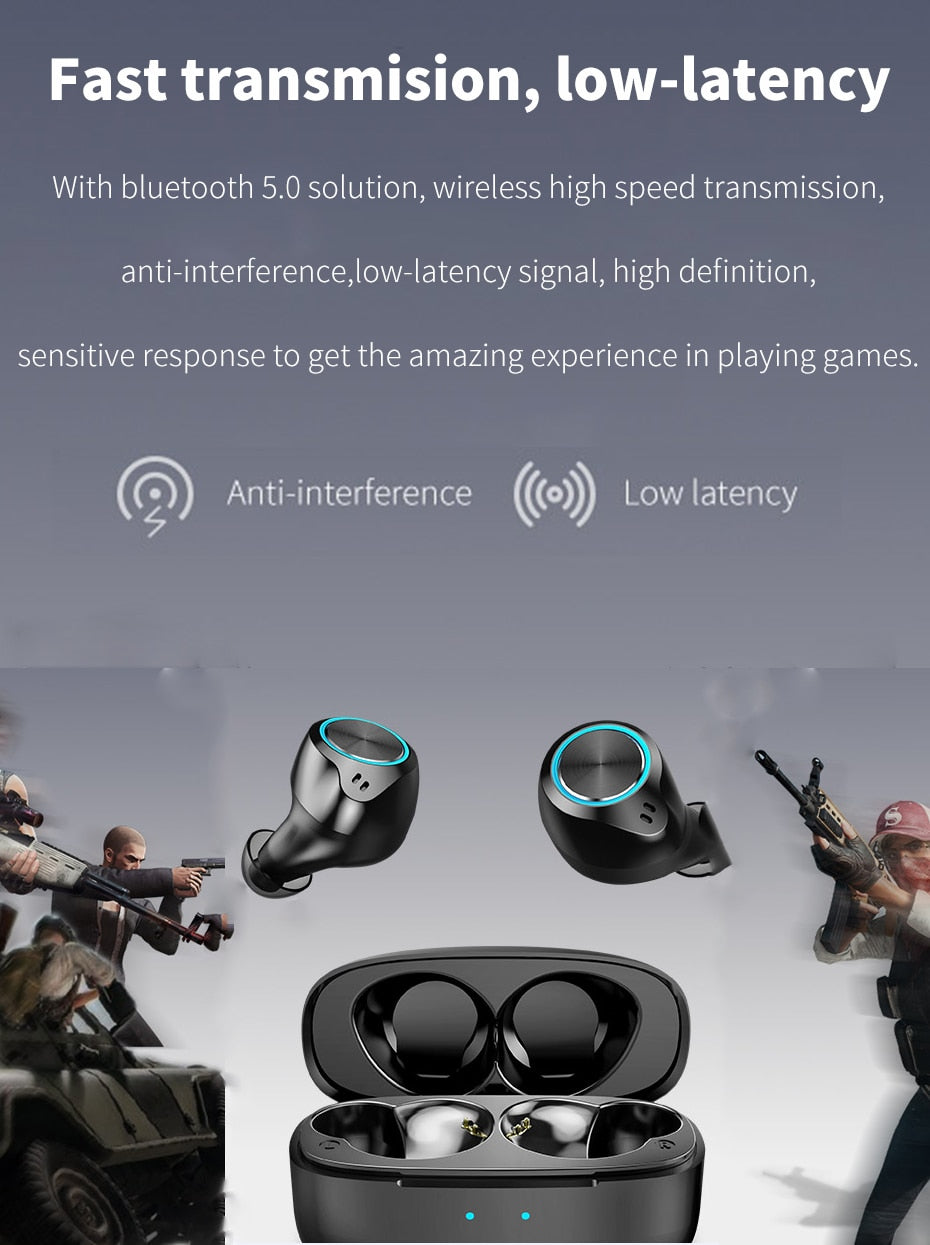 True Wireless Stereo Noise cancelling Bluetooth Earphone Wireless Earbuds