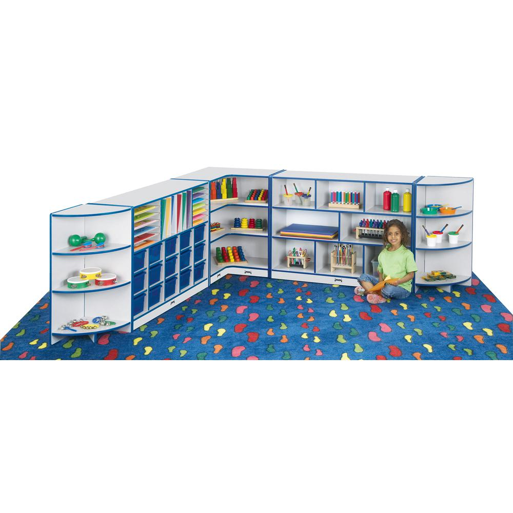 Toddler Inside Corner Storage - Red