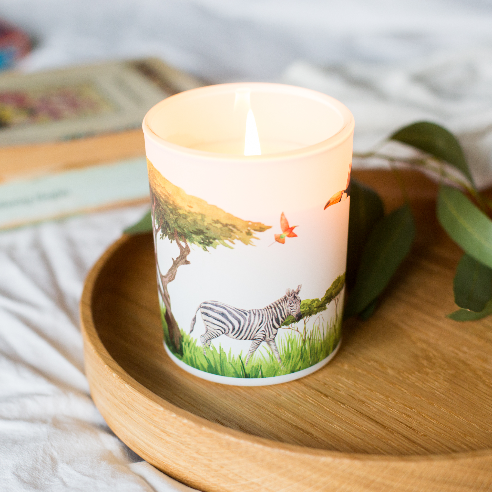 Save The Planet Scented Soy Wax Candle: Uplifting Grassland