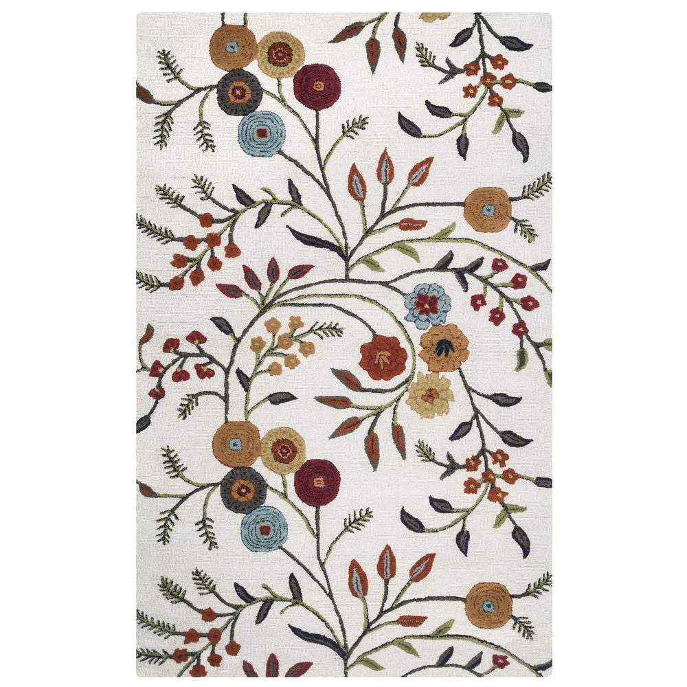 Charming Neutral 5' x 8' Hand-Tufted Rug- CM1001