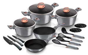 17-Piece Kitchen Cookware Set