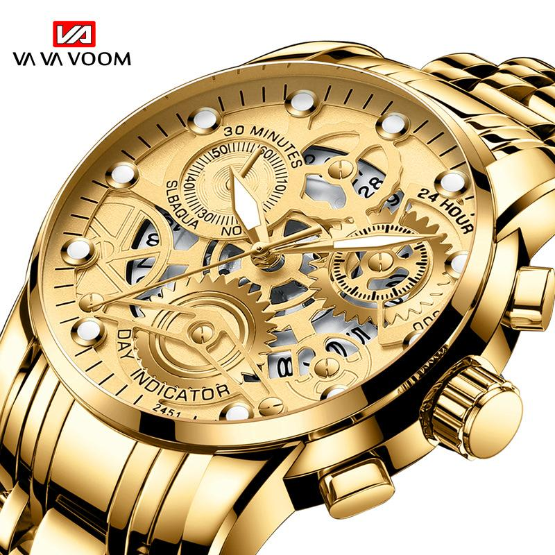 Men's Hollow Out Business Watch Trend Quartz Luminous VAVA2451