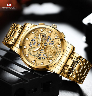 Men's Hollow Out Business Watch Trend Quartz Luminous VAVA2451