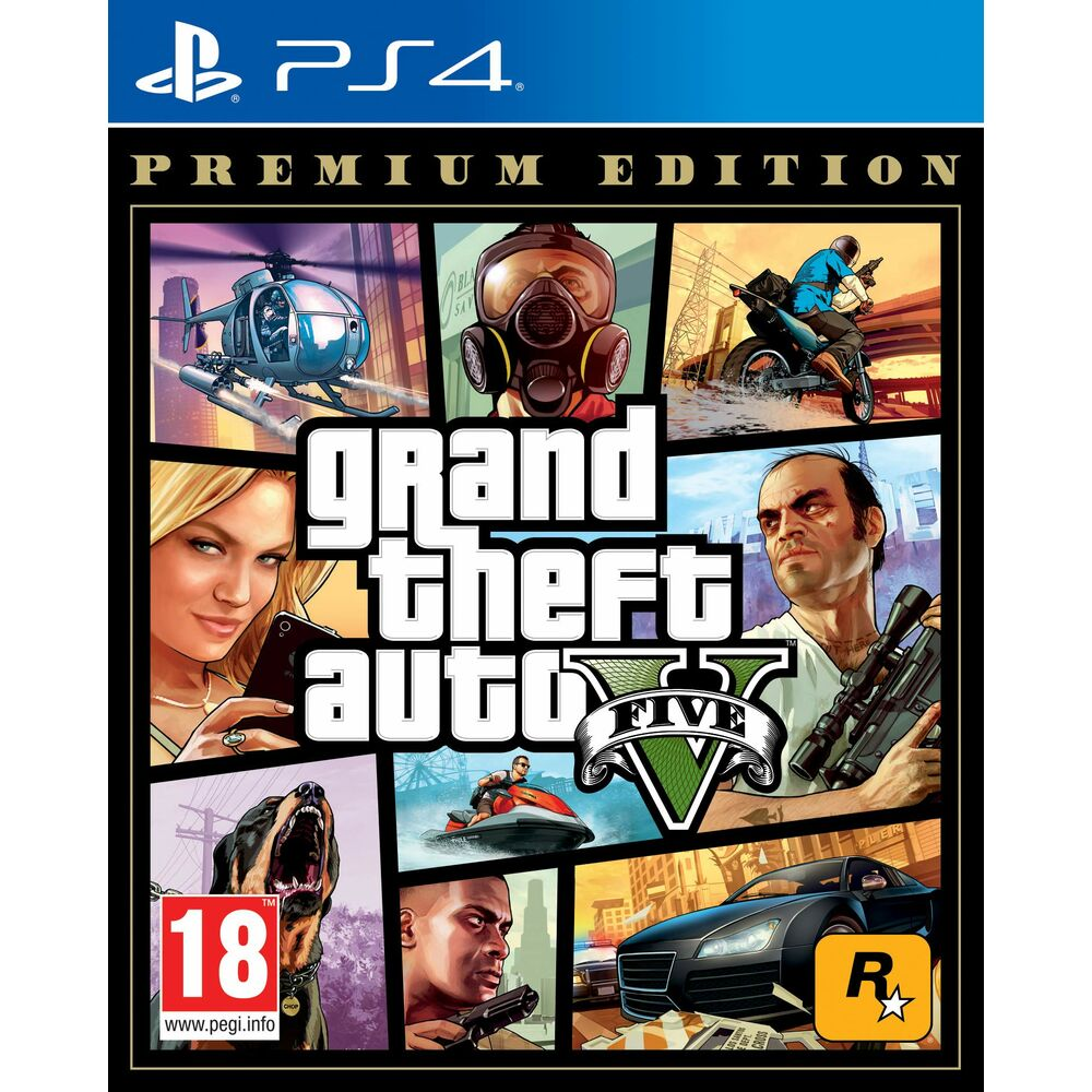 PlayStation 4 Video Game Rockstar Grand Theft Auto V - Premium Edition (Refurbished D)