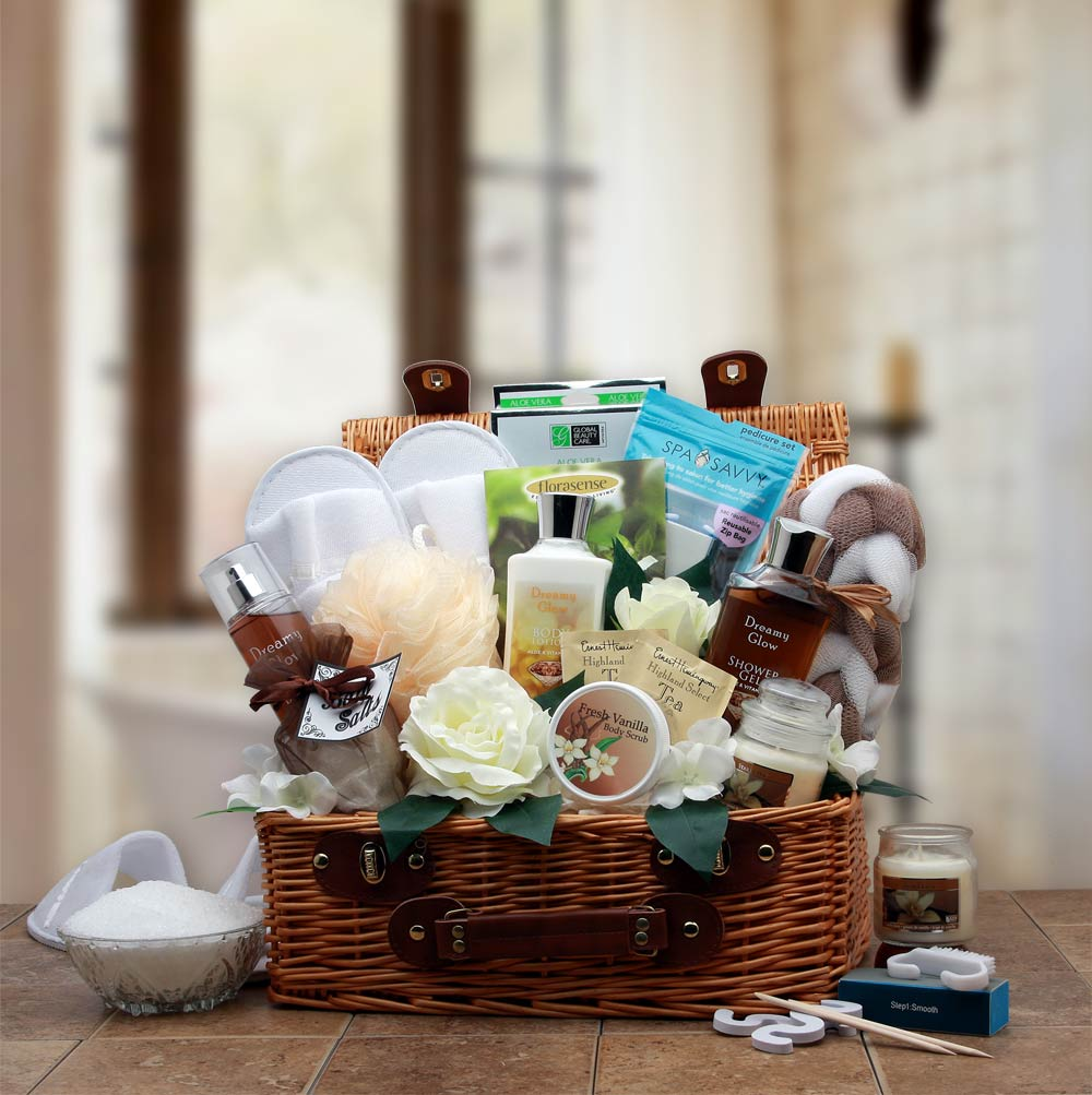 Vanilla Spa Gift Hamper- spa baskets for women gift