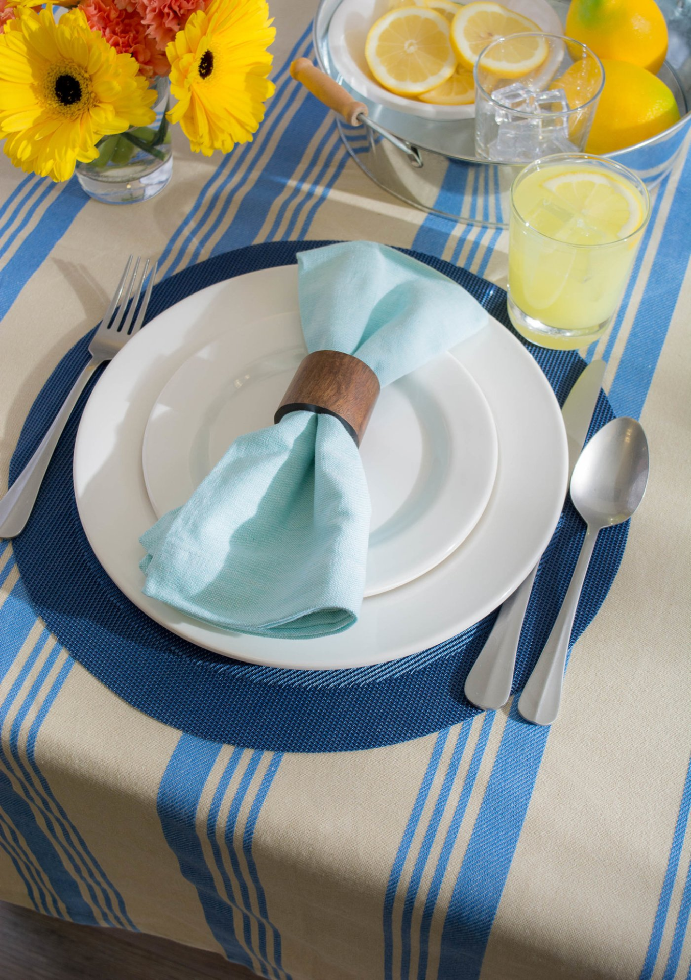 Sailor Striped Tablecloth - 60 x 84