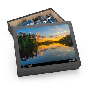 Guyana Amazon River Sunset 252 Piece Puzzle (120, 252, 500-Piece)