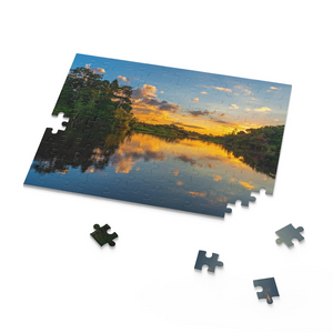 Guyana Amazon River Sunset 252 Piece Puzzle (120, 252, 500-Piece)