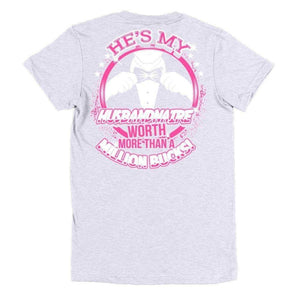 He's My Husbandnaire Short sleeve women's t-shirt-Oz of Products-anniversary,couples,fiancee,heart,husband,husbands,love,marriage,men,wife,wives,woman,women